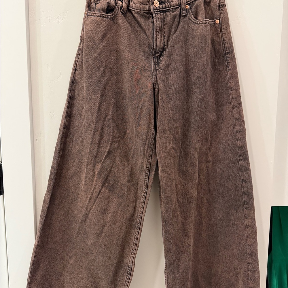GAP Baggy Mid Rise Tan Denim Jeans